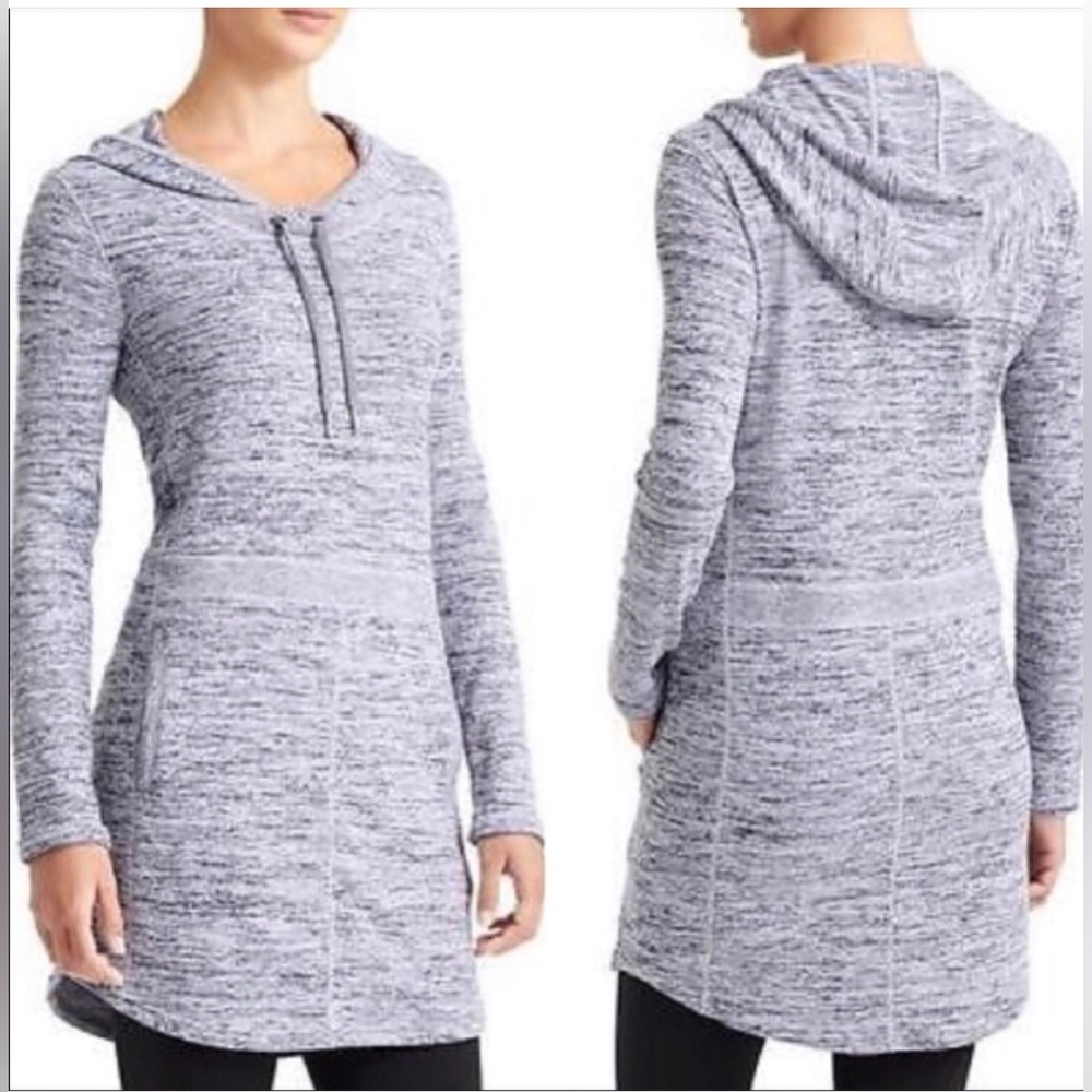 Athleta Techie Sweat Popover Dress, size small, EUC.